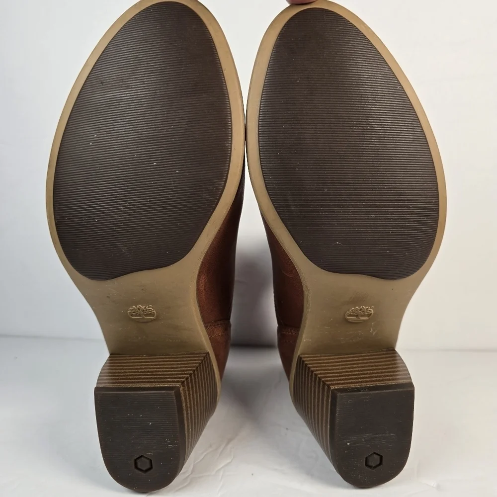 NWOT Timberland Womens Chelsea Brynlee Park Cognac Ankle Boots Size 6 Cabincore